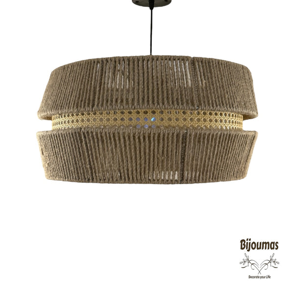 Barbara- Boho Jute Chandelier
