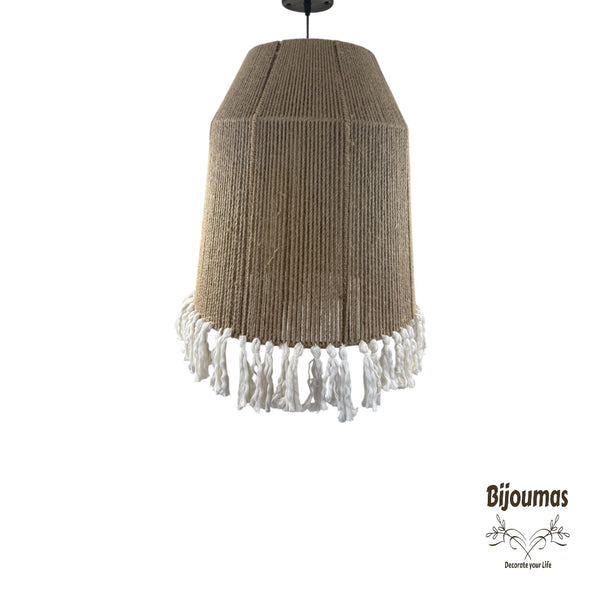 Lucille- Boho Jute Chandelier