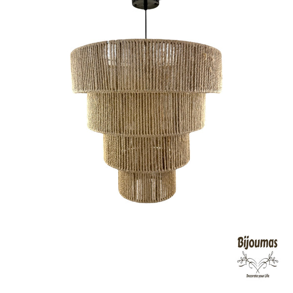 Alice- Boho Jute Chandelier