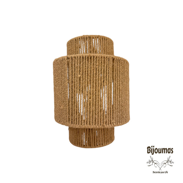 Agatha- Boho Jute Wall Lamp