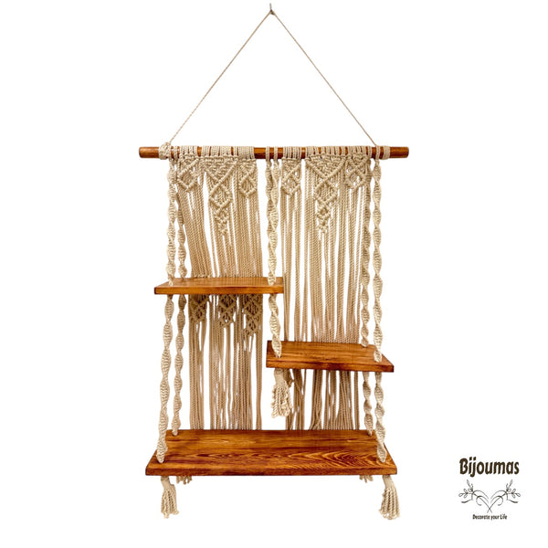 Kathren- Boho Wall Macrame Shelf
