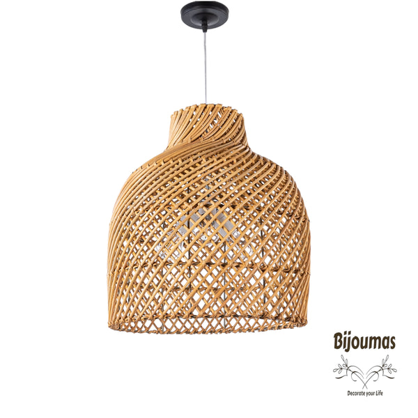 Olivia- Boho Bamboo Chandelier