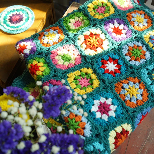 Colorful Handmade Crochet Blanket